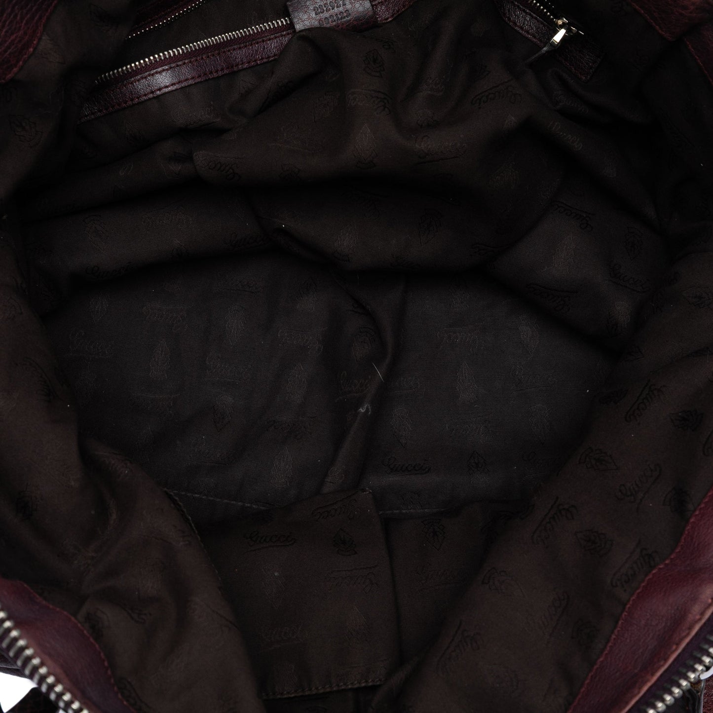 Gucci Large Leather Bamboo Bar Tote
