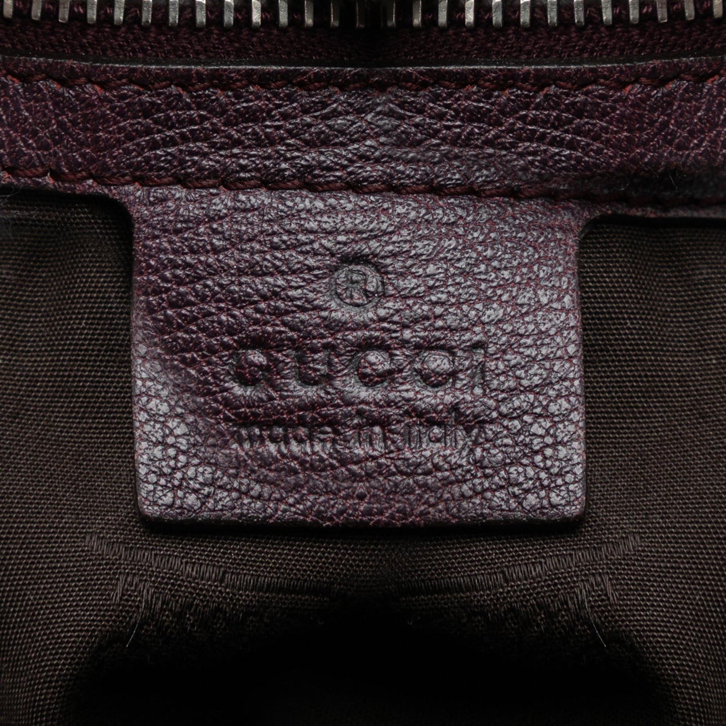 Gucci Large Leather Bamboo Bar Tote