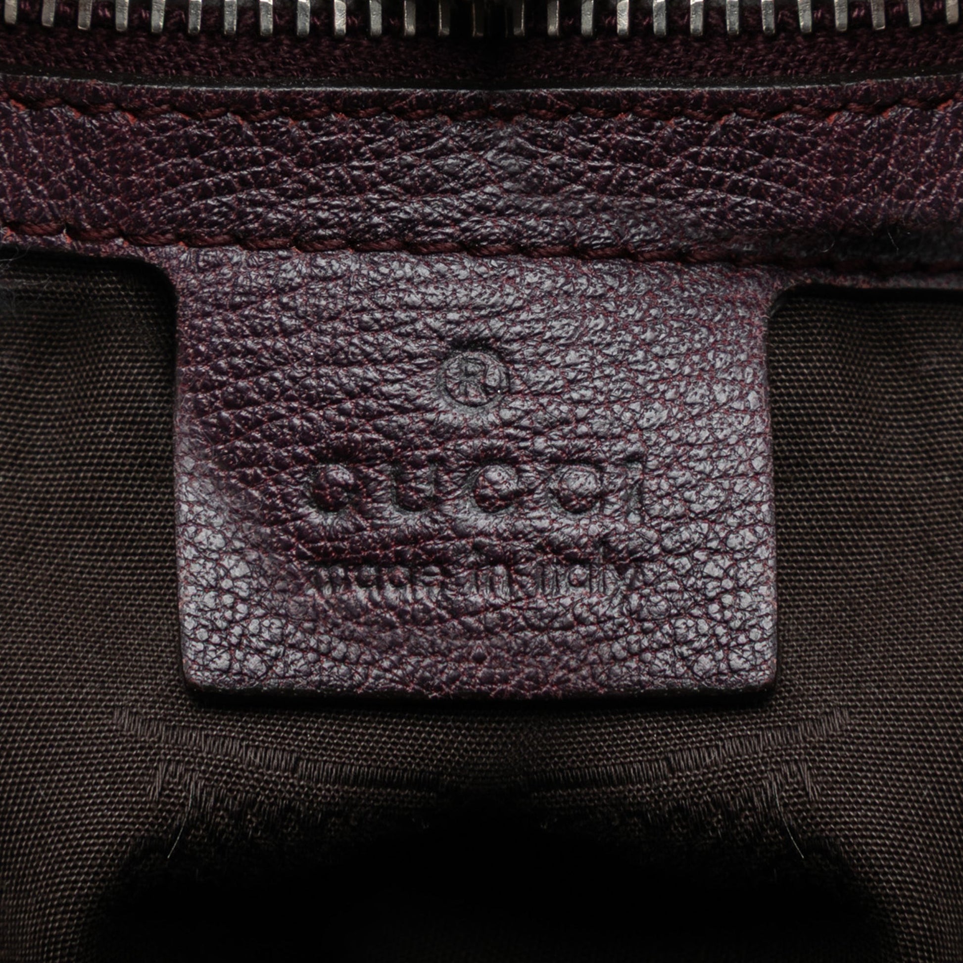 Gucci Large Leather Bamboo Bar Tote
