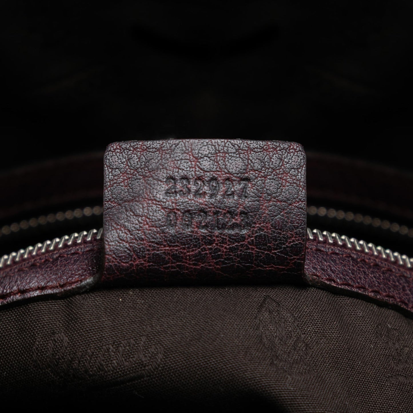 Gucci Large Leather Bamboo Bar Tote