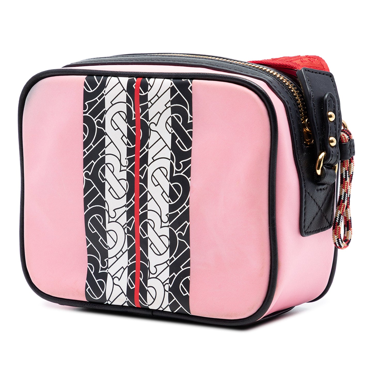 Burberry TB Monogram Nylon Stripe Kids Camera Bag