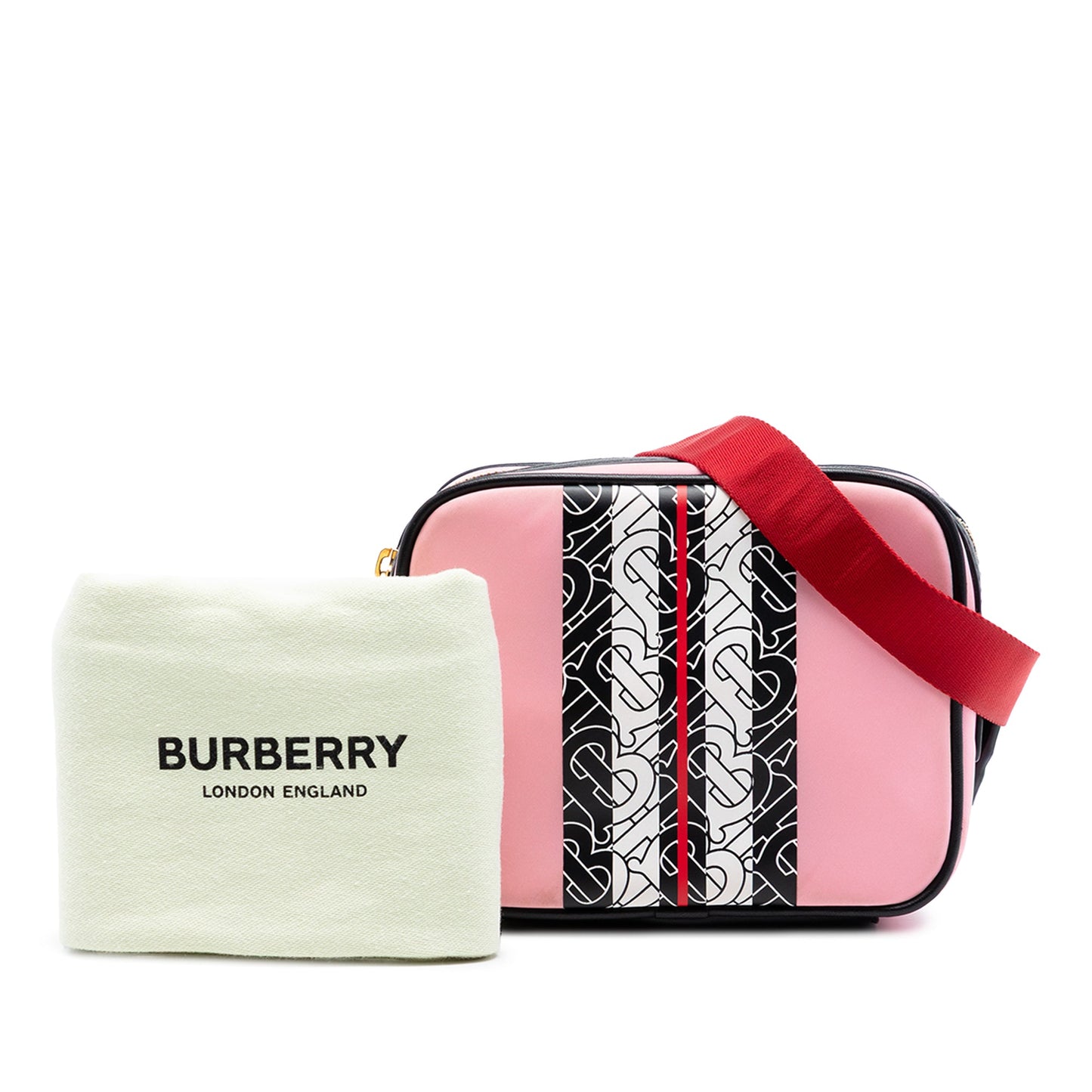 Burberry TB Monogram Nylon Stripe Kids Camera Bag