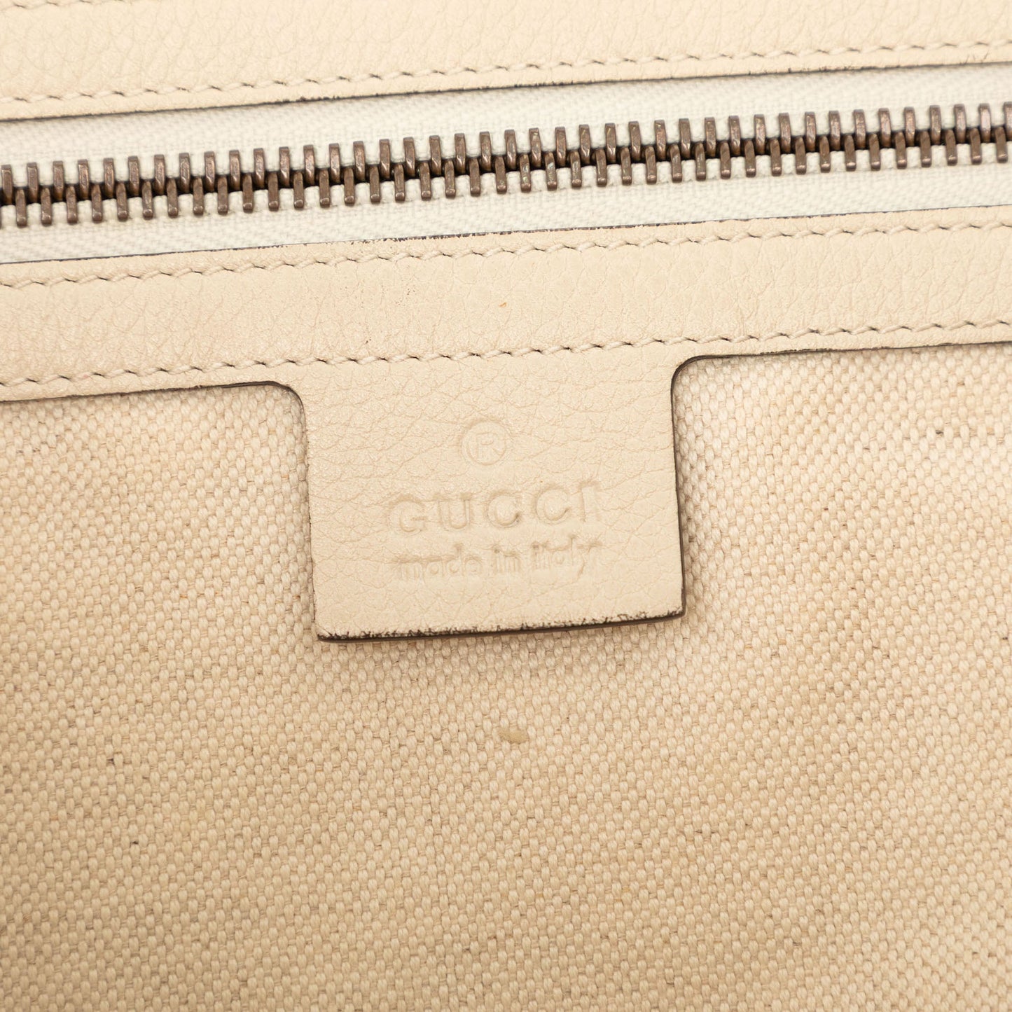Gucci Leather Logo Half Moon Crossbody