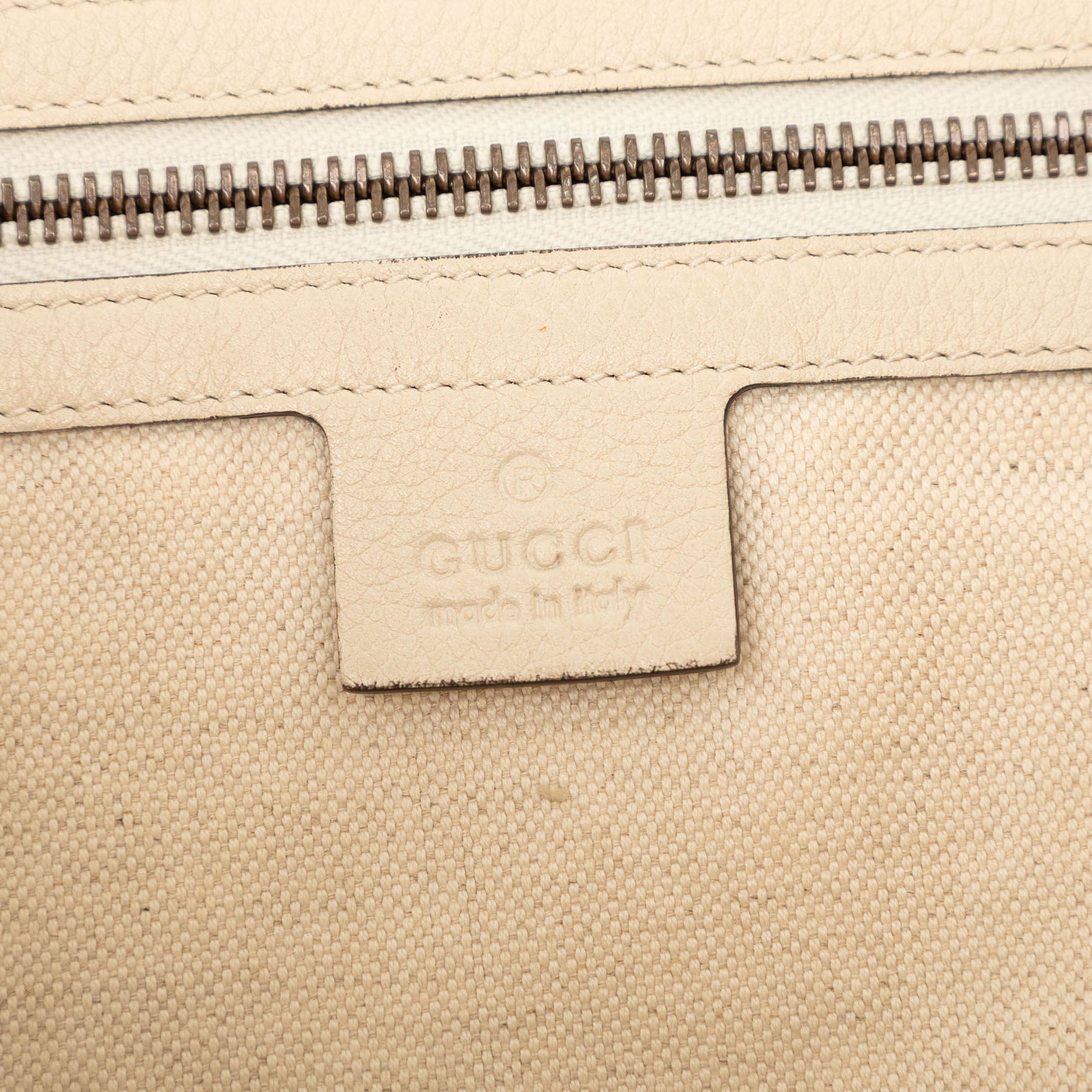 Gucci Leather Logo Half Moon Crossbody