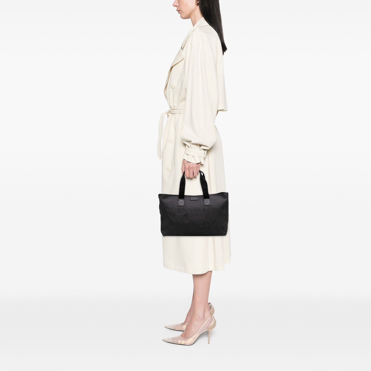Gucci Guccissima Trimmed Denim Tote