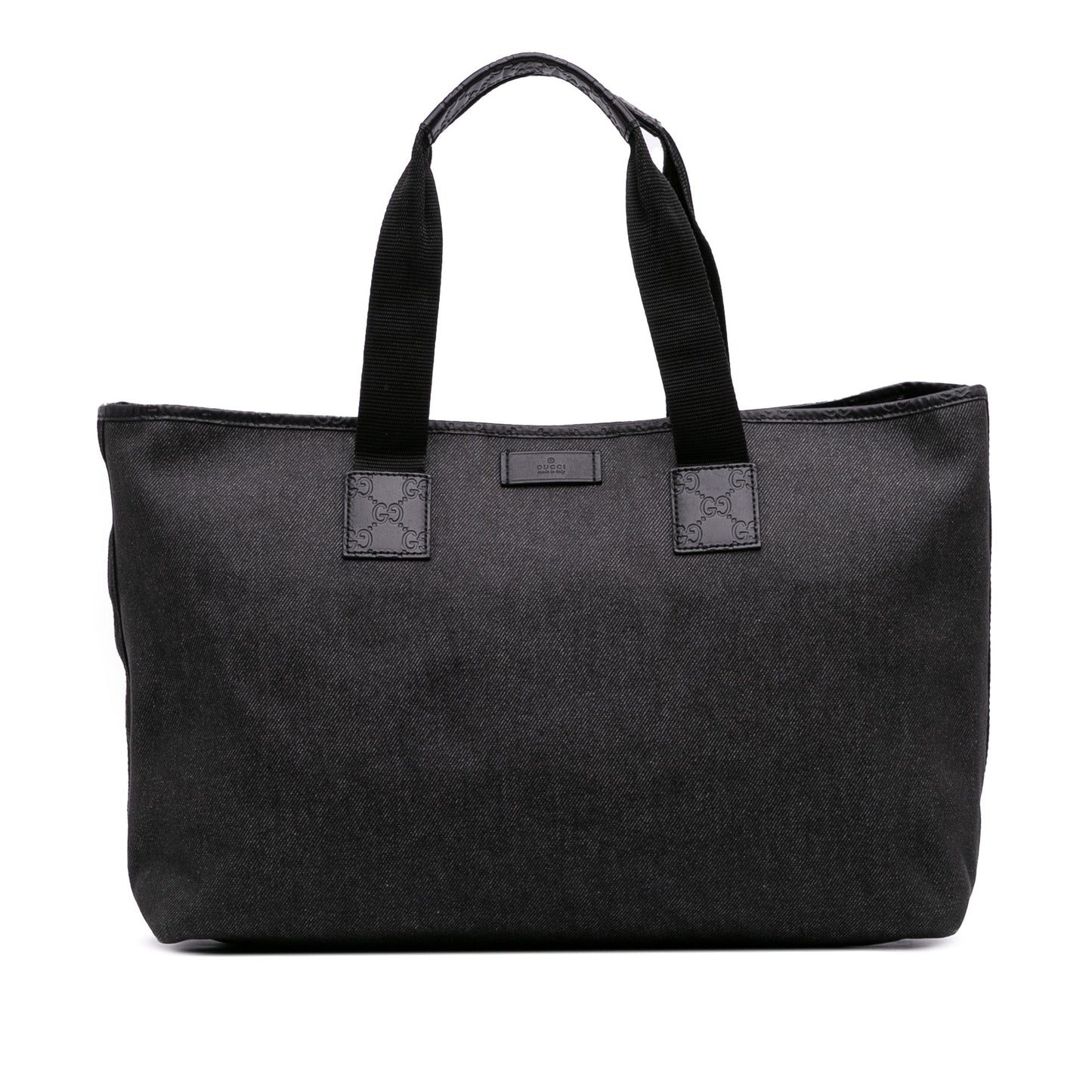 Gucci Guccissima Trimmed Denim Tote