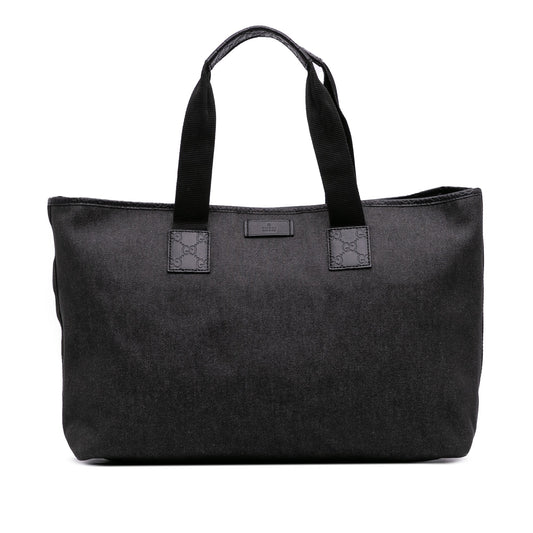 Gucci Guccissima Trimmed Denim Tote