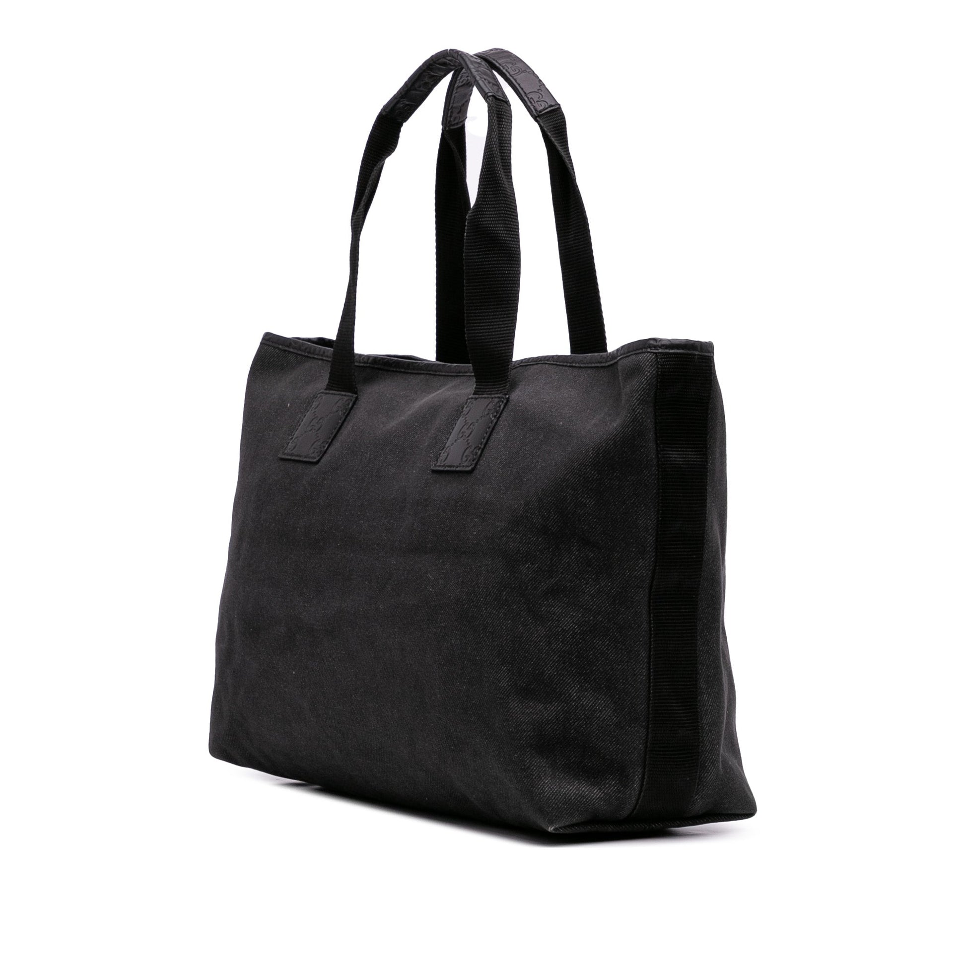 Gucci Guccissima Trimmed Denim Tote