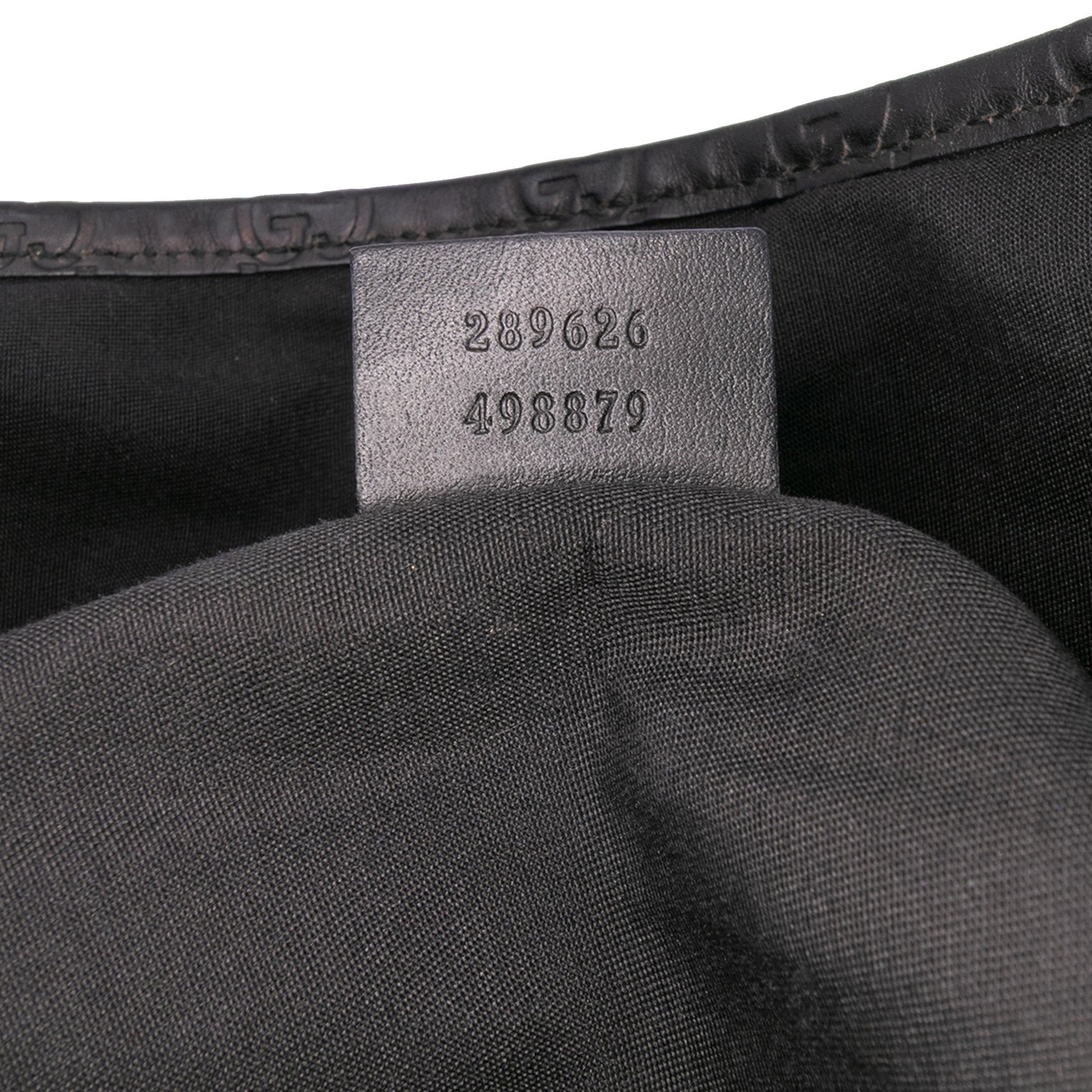 Gucci Guccissima Trimmed Denim Tote