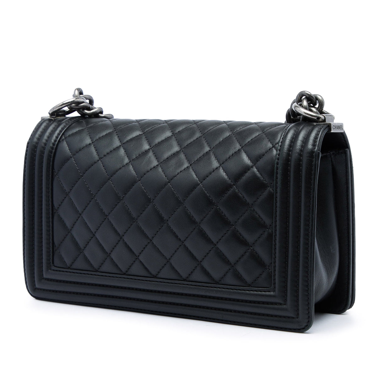 Chanel Old Medium Quilted Lambskin Boy Flap