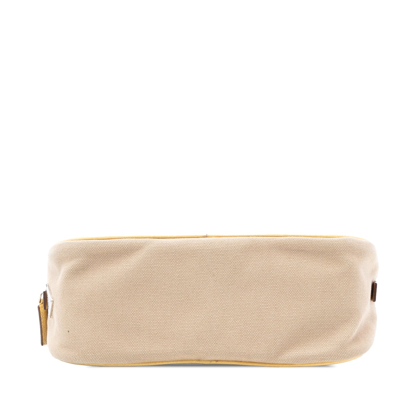 Prada Cinghiale Trimmed Canvas Canapa Bauletto Bag