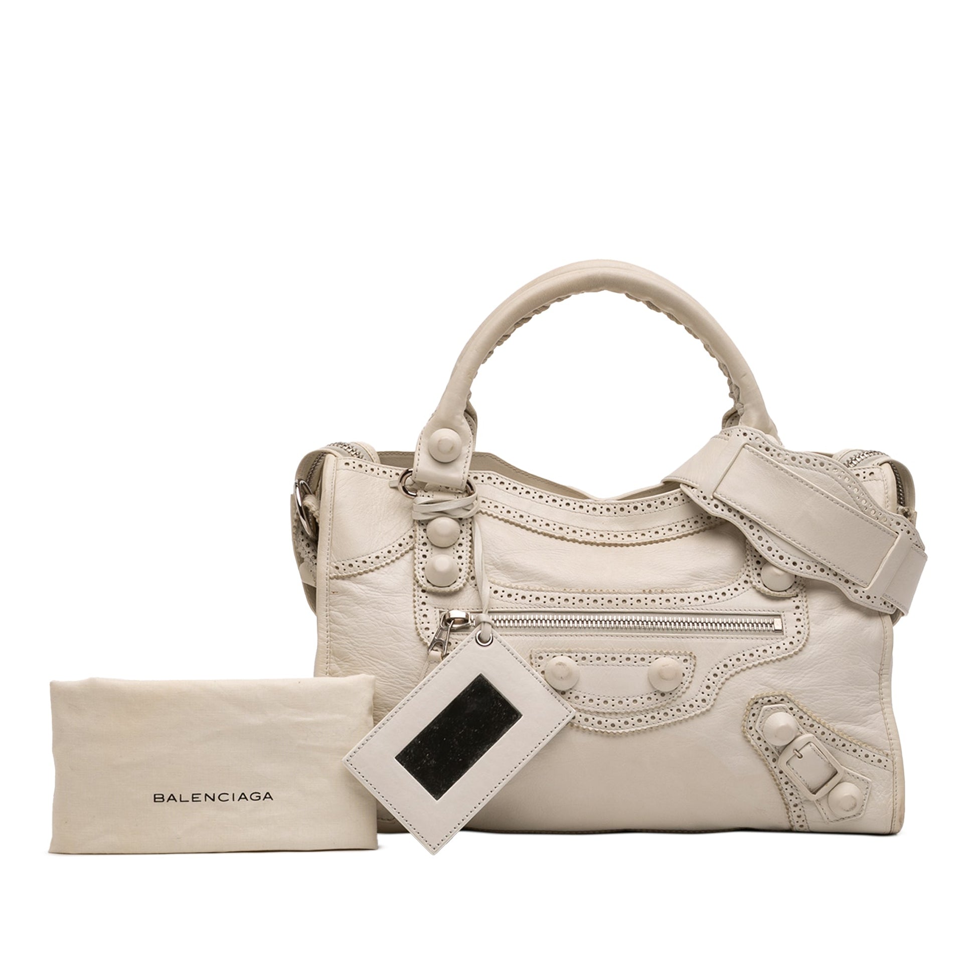 Lambskin Motocross Giant Brogues City Satchel