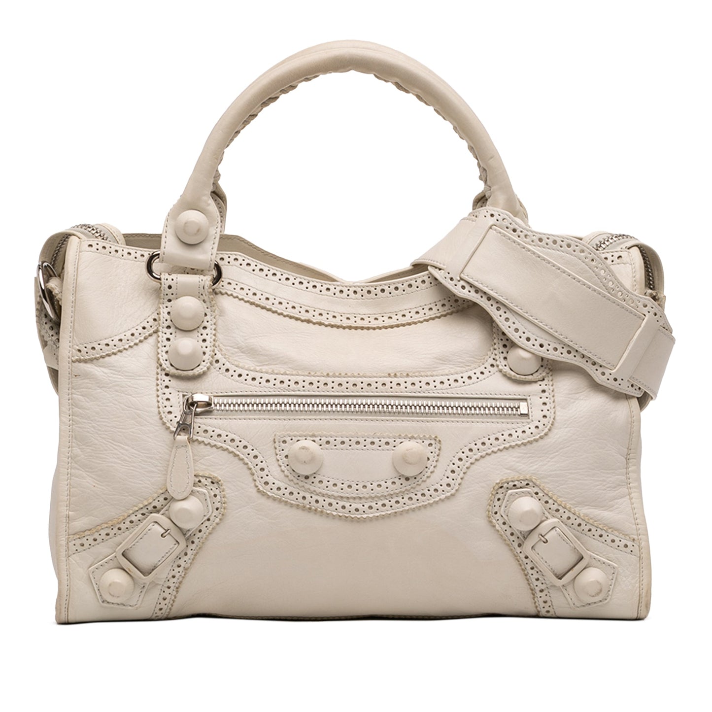 Lambskin Motocross Giant Brogues City Satchel
