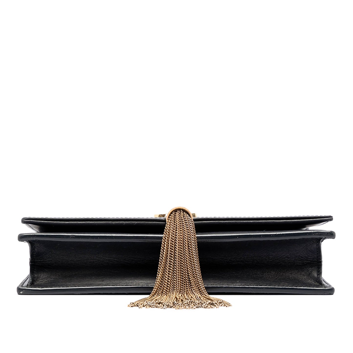 Saint Laurent Smooth Calfskin Monogram Kate Tassel Chain Wallet