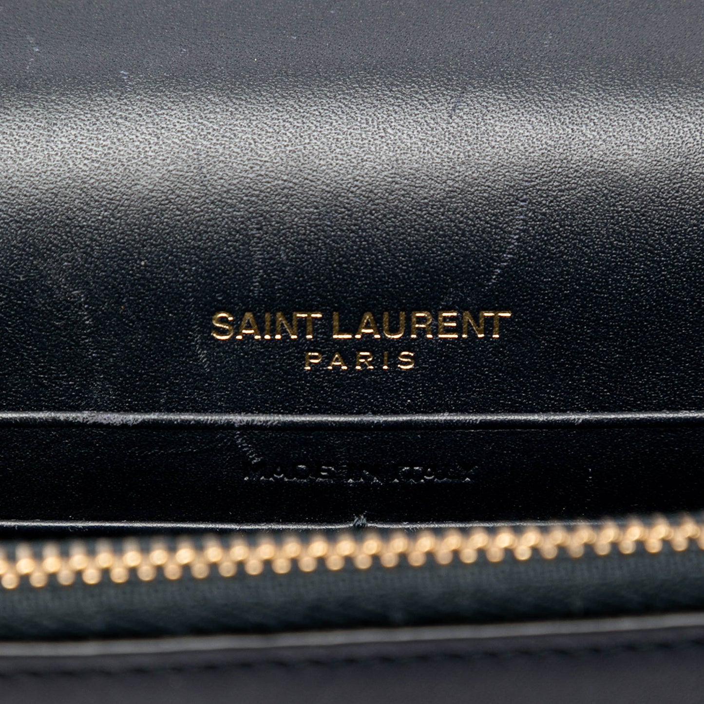 Saint Laurent Smooth Calfskin Monogram Kate Tassel Chain Wallet