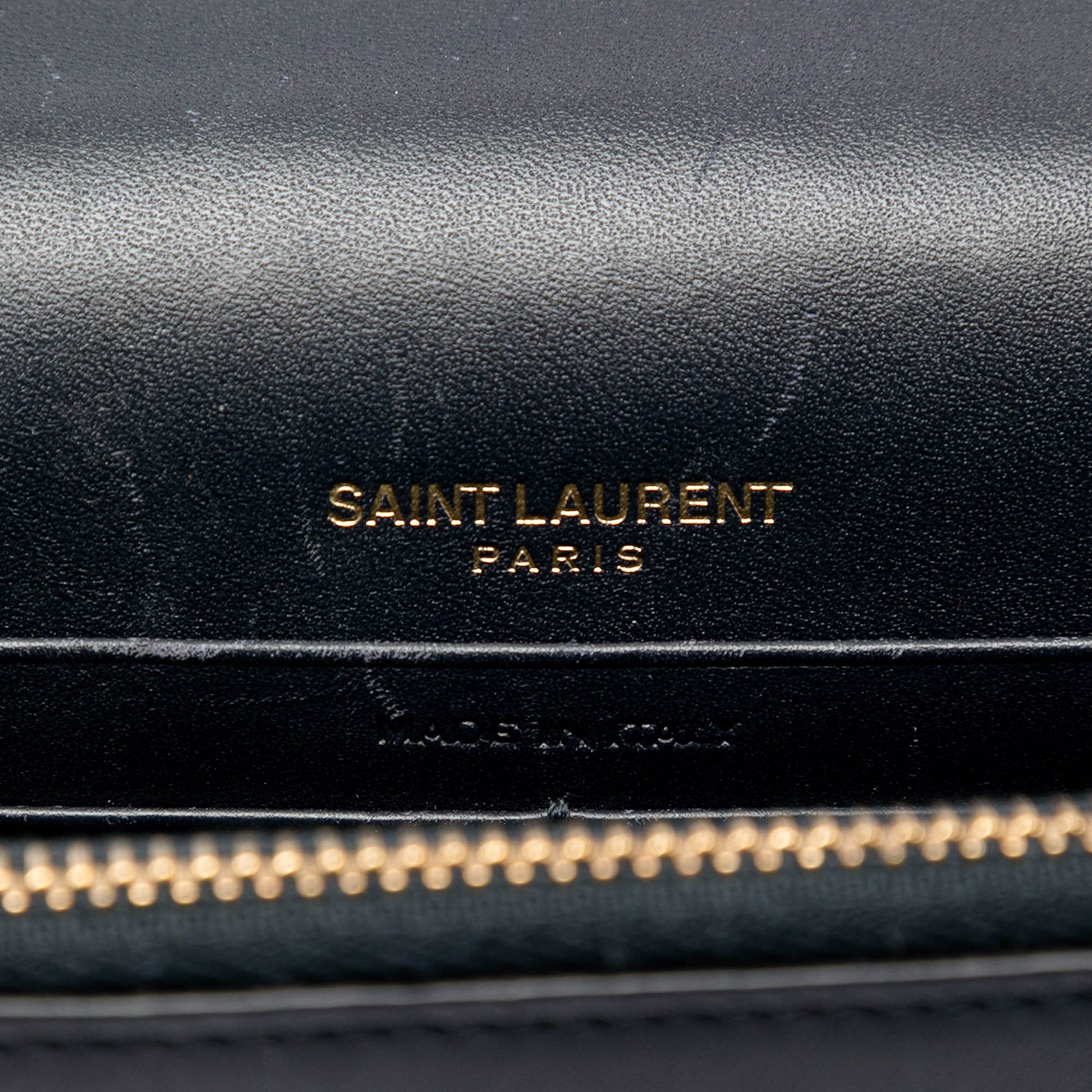 Saint Laurent Smooth Calfskin Monogram Kate Tassel Chain Wallet
