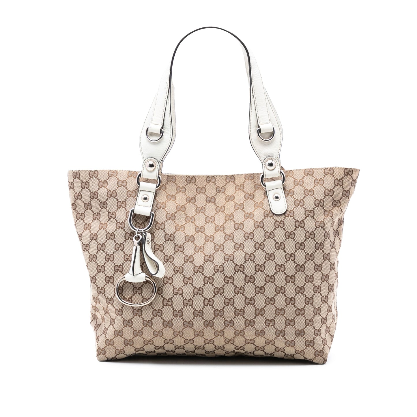 Gucci Medium GG Canvas Icon Bit Tote