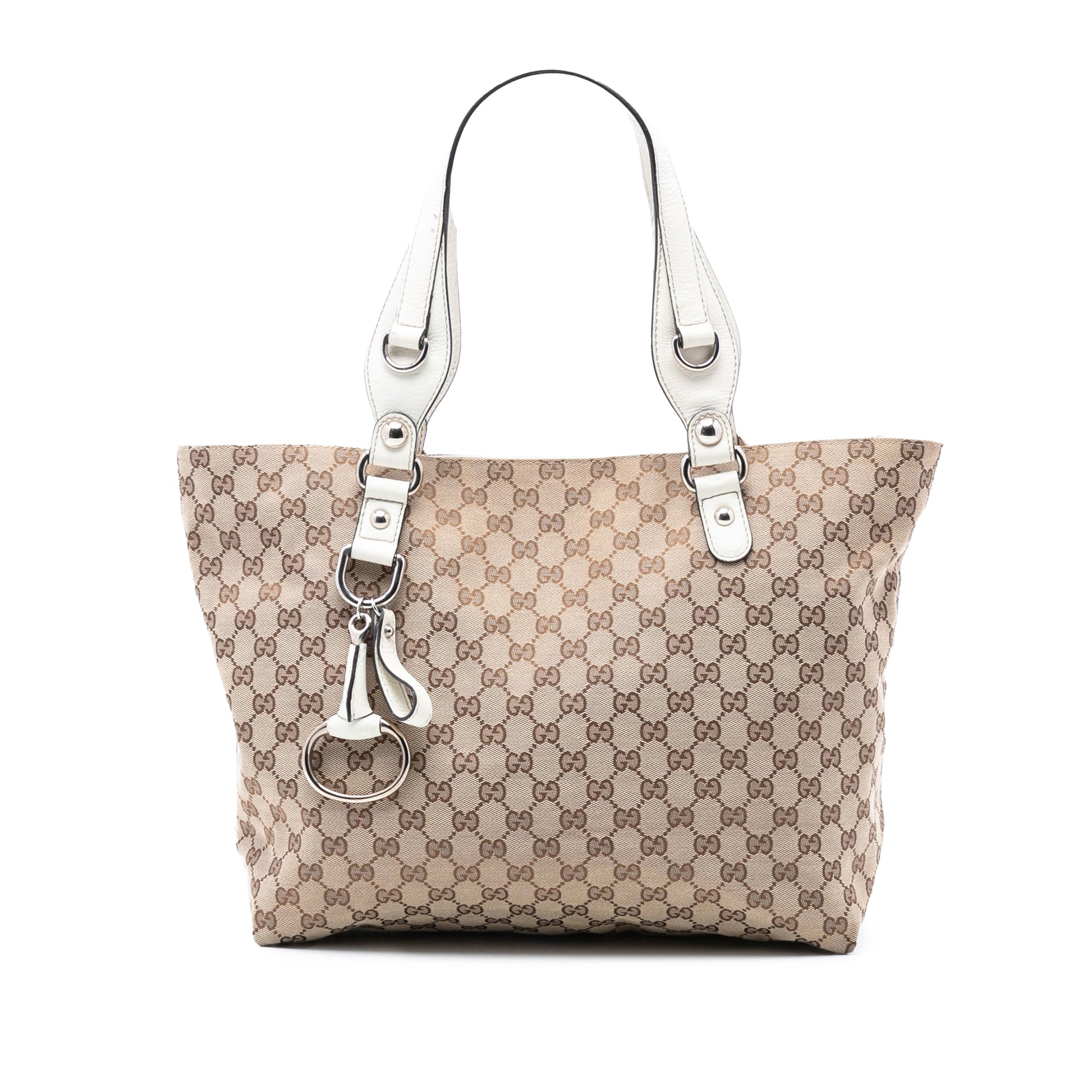 Gucci Medium GG Canvas Icon Bit Tote