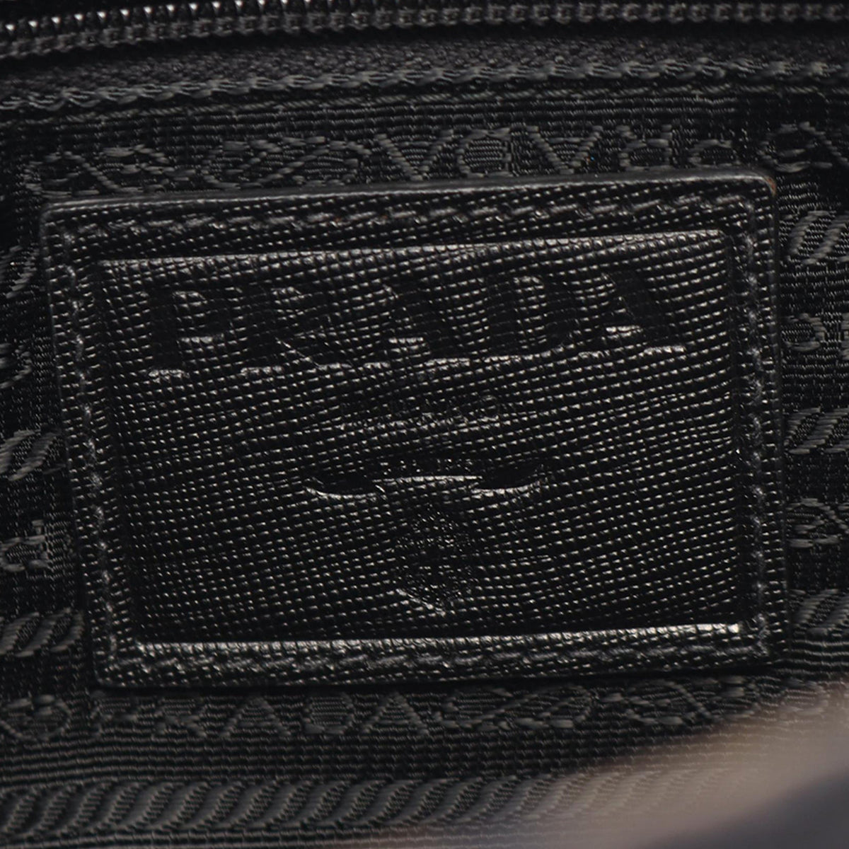 Prada Tessuto Camouflage Zip Top Crossbody — Brown