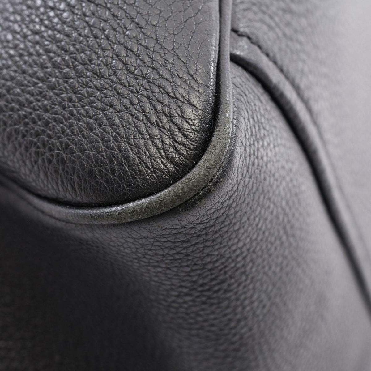Prada Vitello Daino Zip Top Satchel — Black