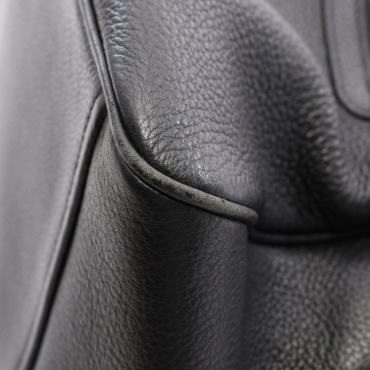 Prada Vitello Daino Zip Top Satchel — Black