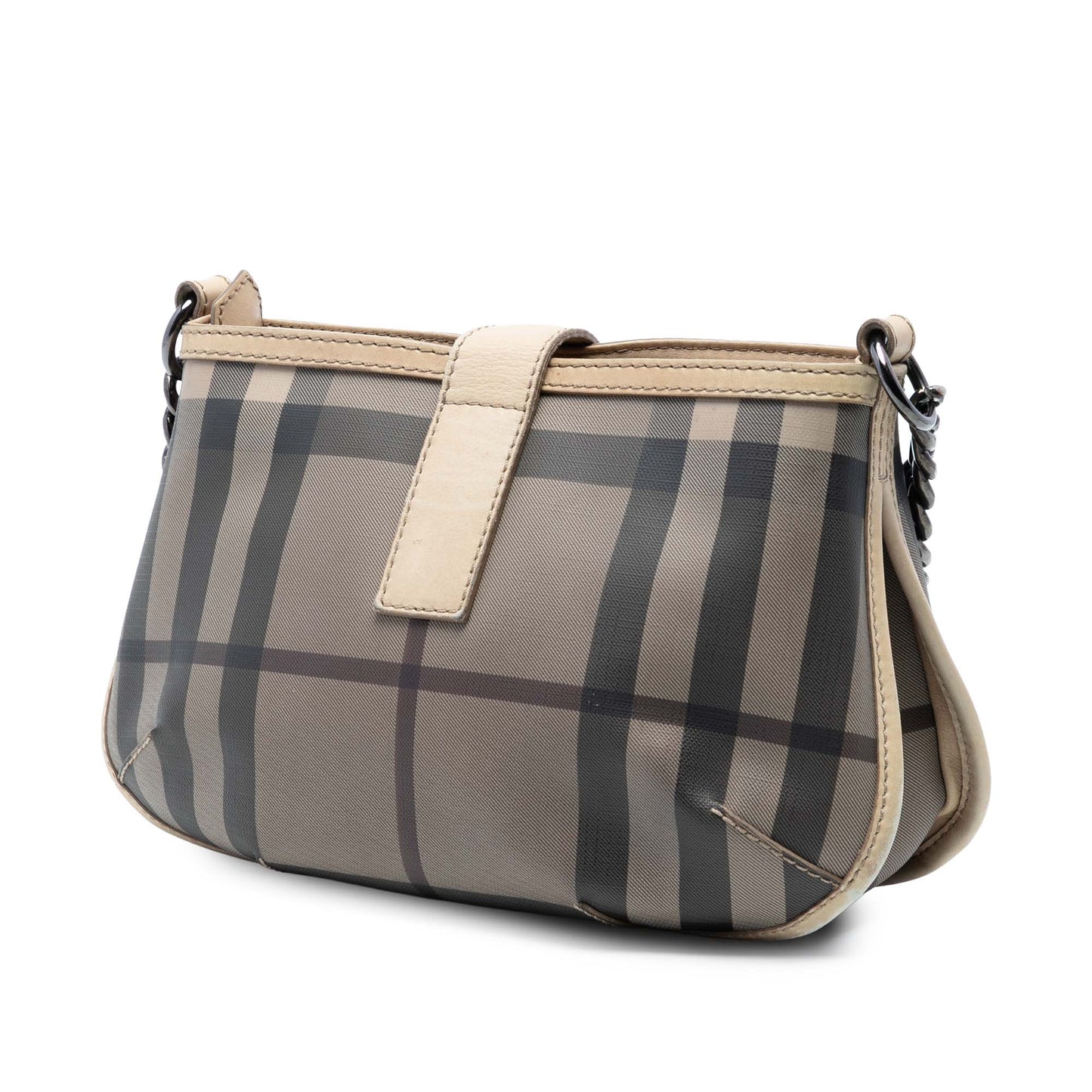 Burberry Smoked Check Coated Canvas Crossbody