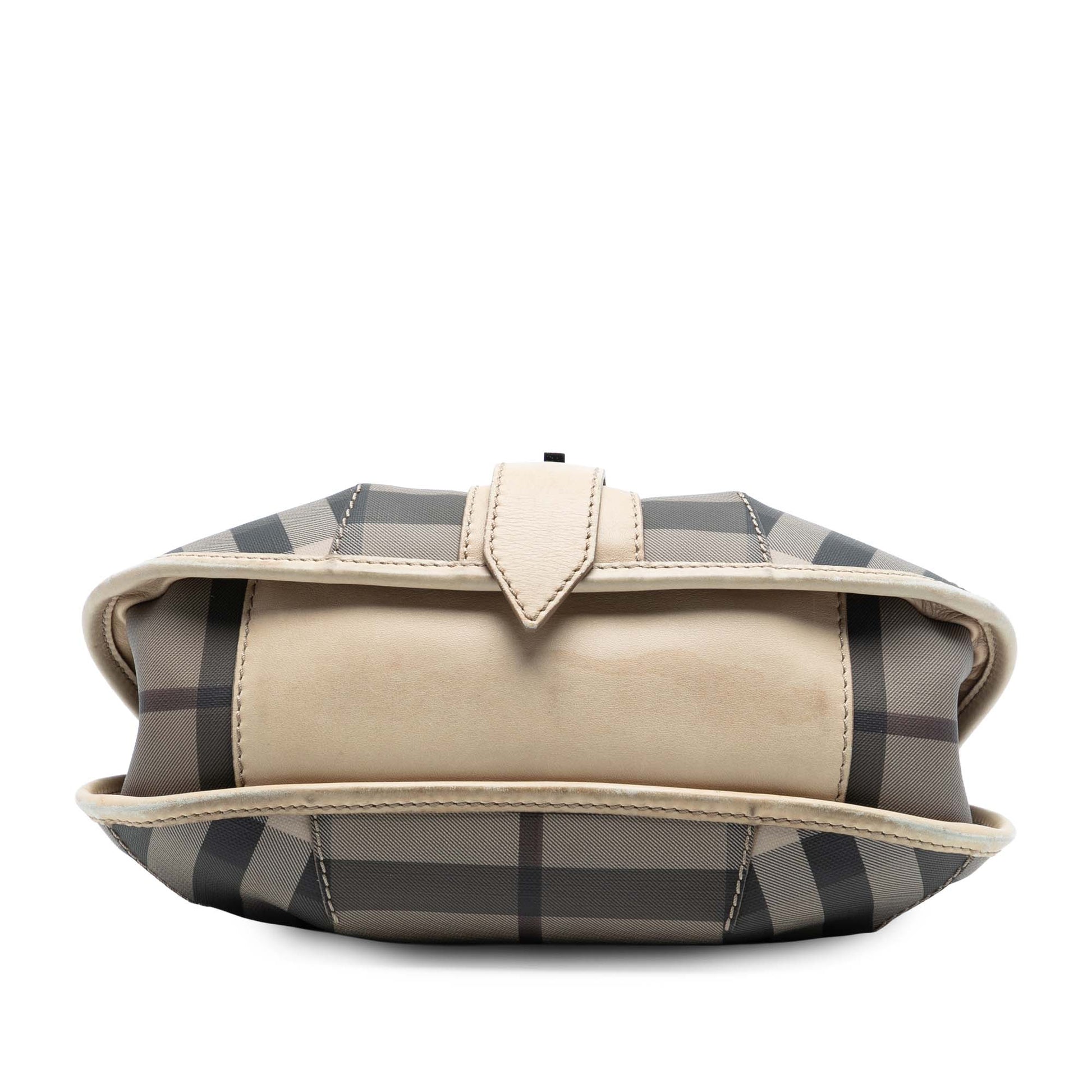 Burberry Smoked Check Coated Canvas Crossbody