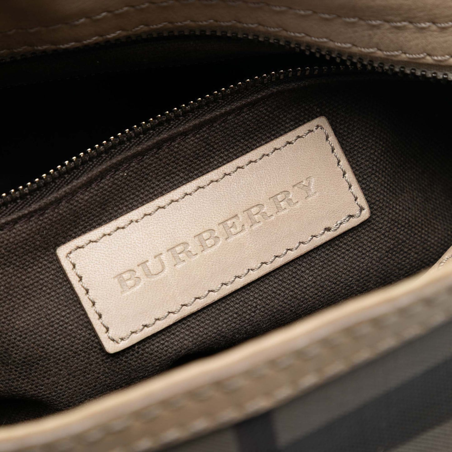 Burberry Smoked Check Coated Canvas Crossbody