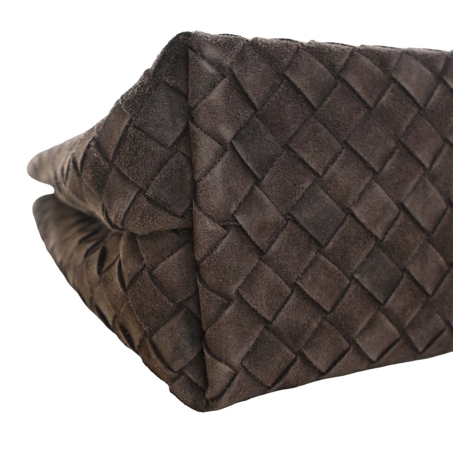 Bottega Veneta Medium Suede Intrecciato Andiamo Bag