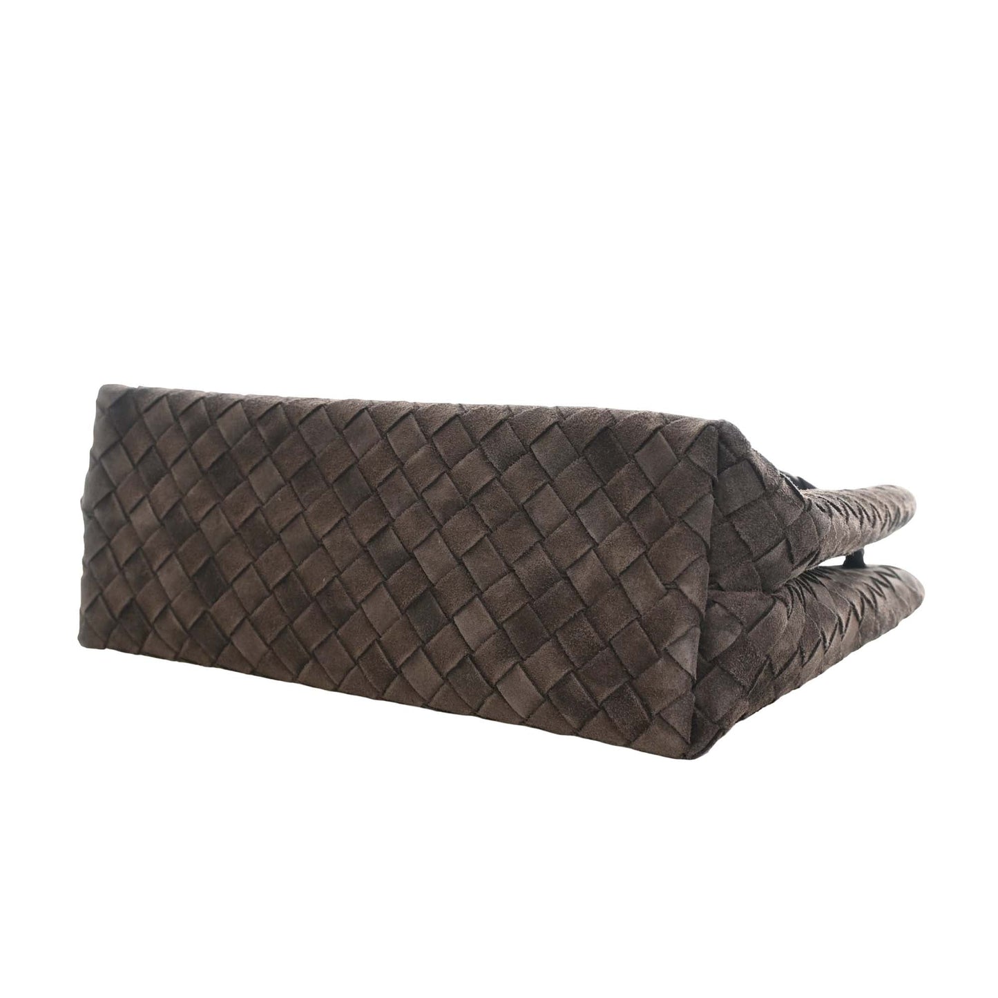 Bottega Veneta Medium Suede Intrecciato Andiamo Bag