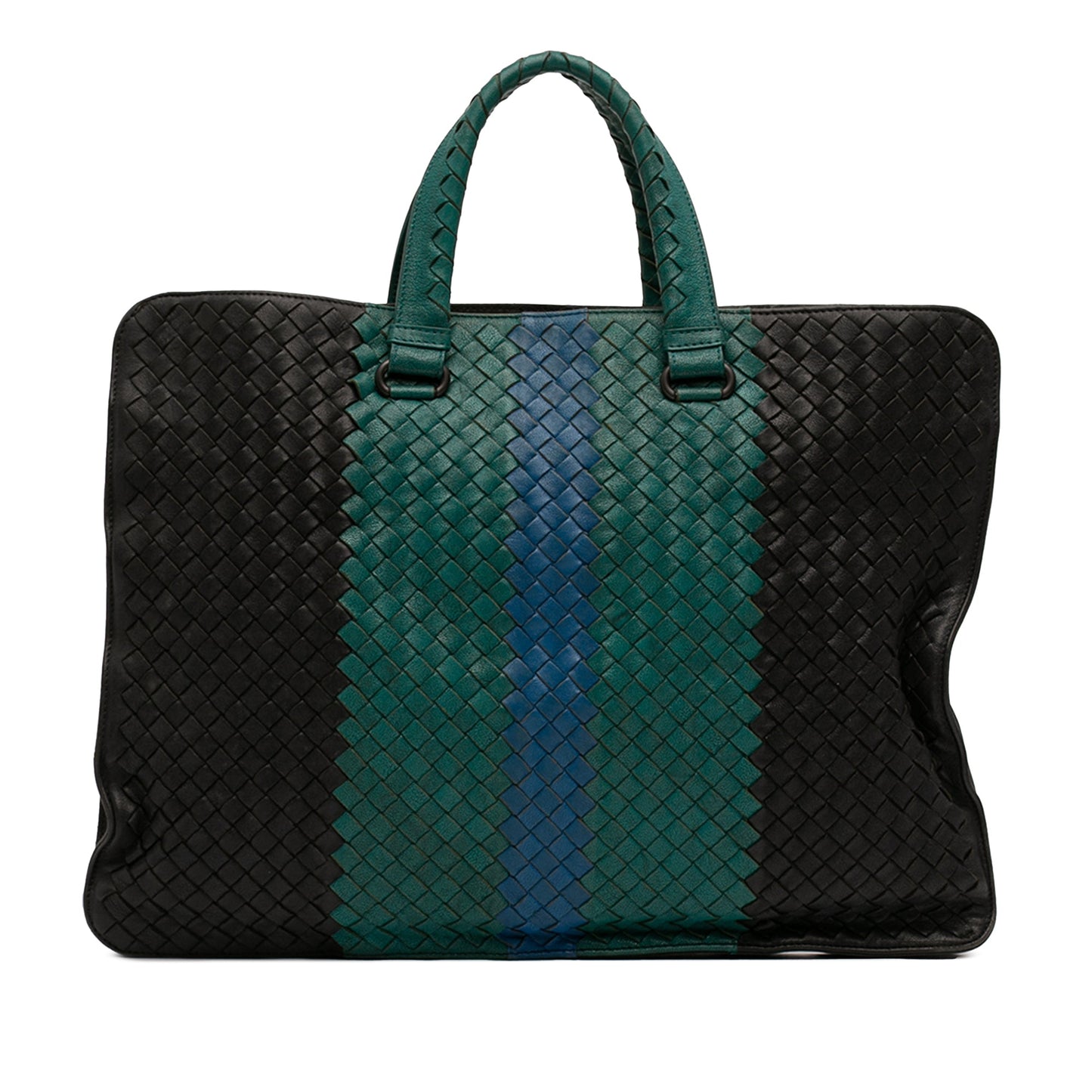 Bottega Veneta Nappa Intrecciato Club Fume Briefcase