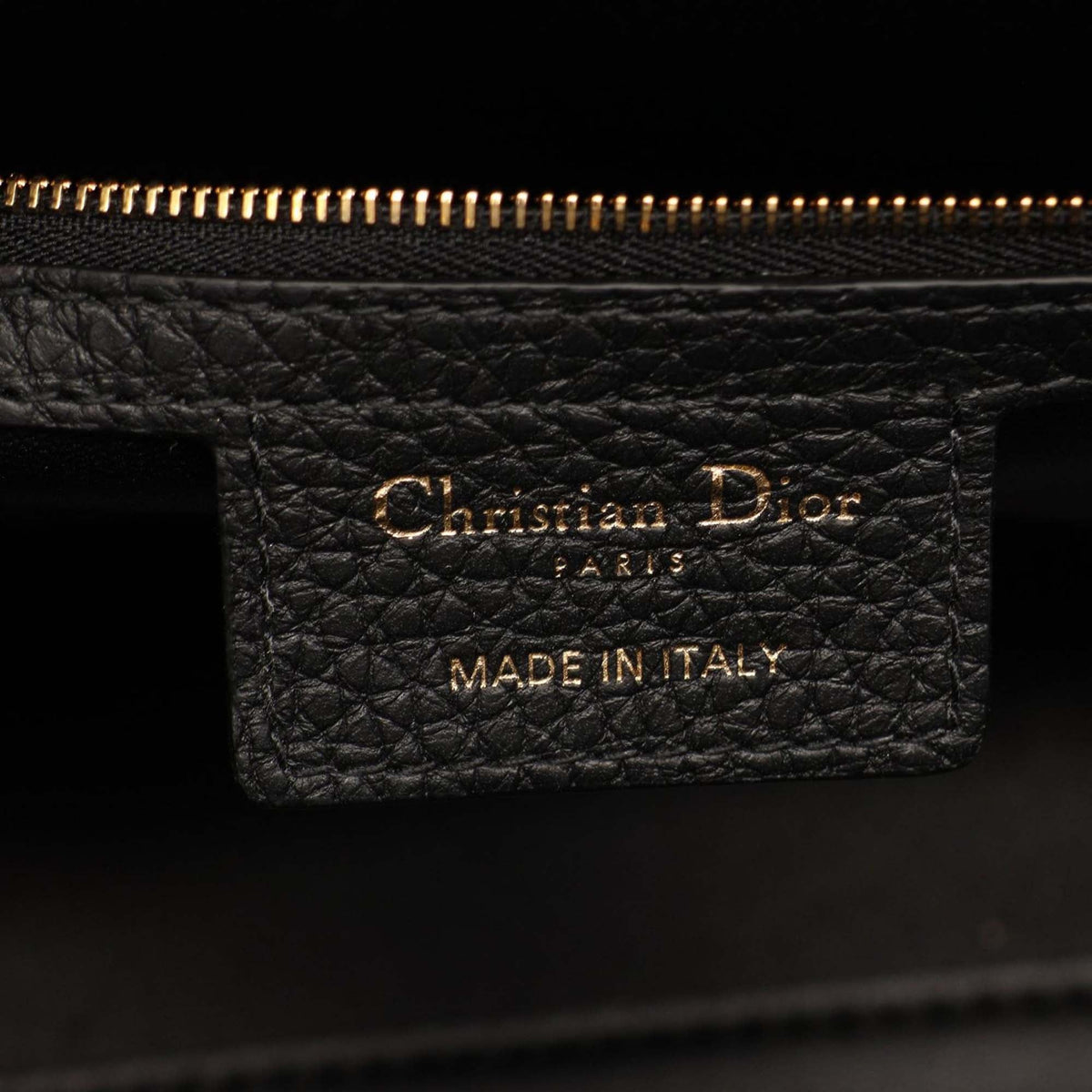 Dior Large Leather Diorissimo Satchel — Black