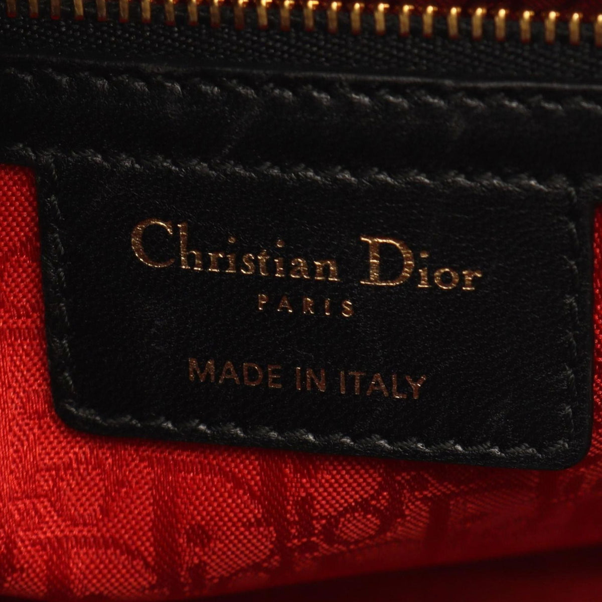 Dior Large Lambskin Cannage Lady Dior — Black