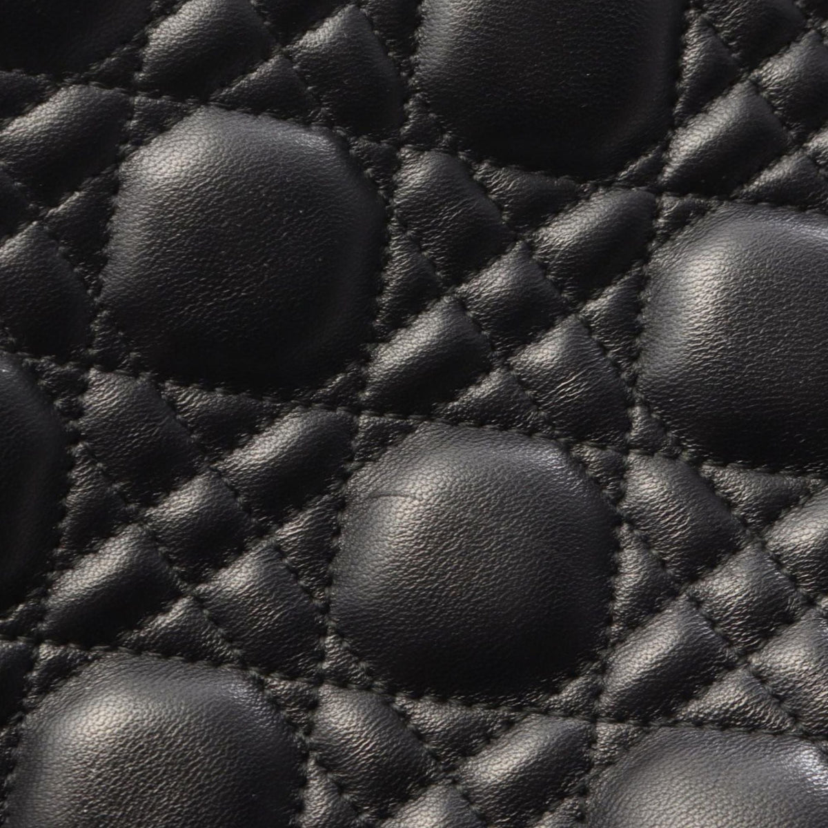 Dior Large Lambskin Cannage Lady Dior — Black