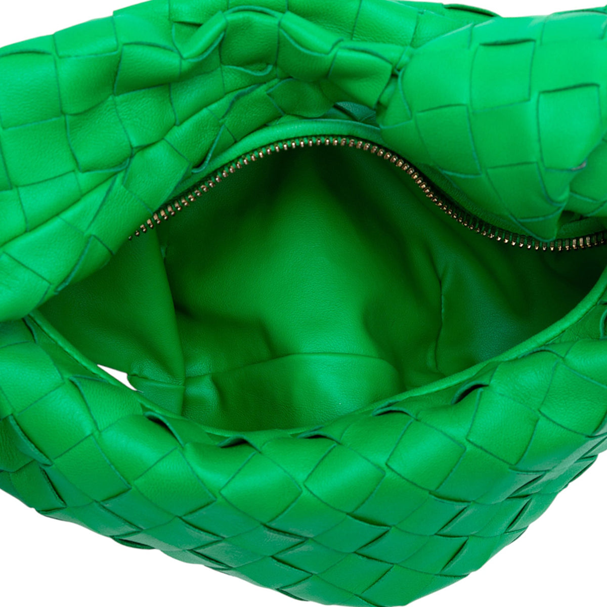 Bottega Veneta Mini Nappa Intrecciato Jodie — Green