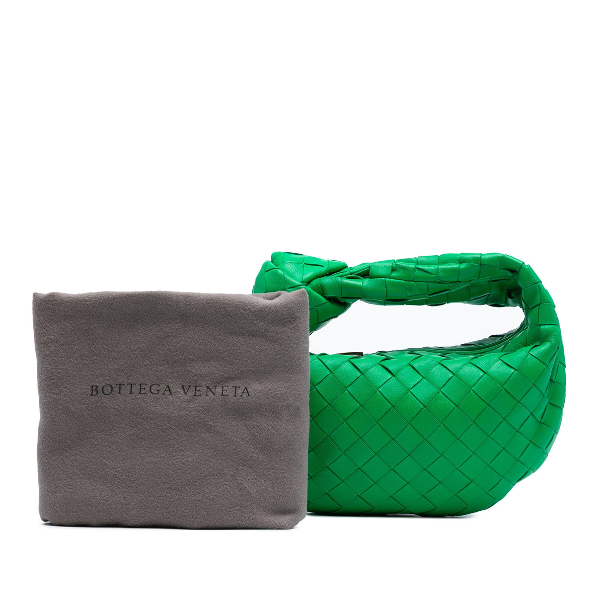 Bottega Veneta Mini Nappa Intrecciato Jodie — Green