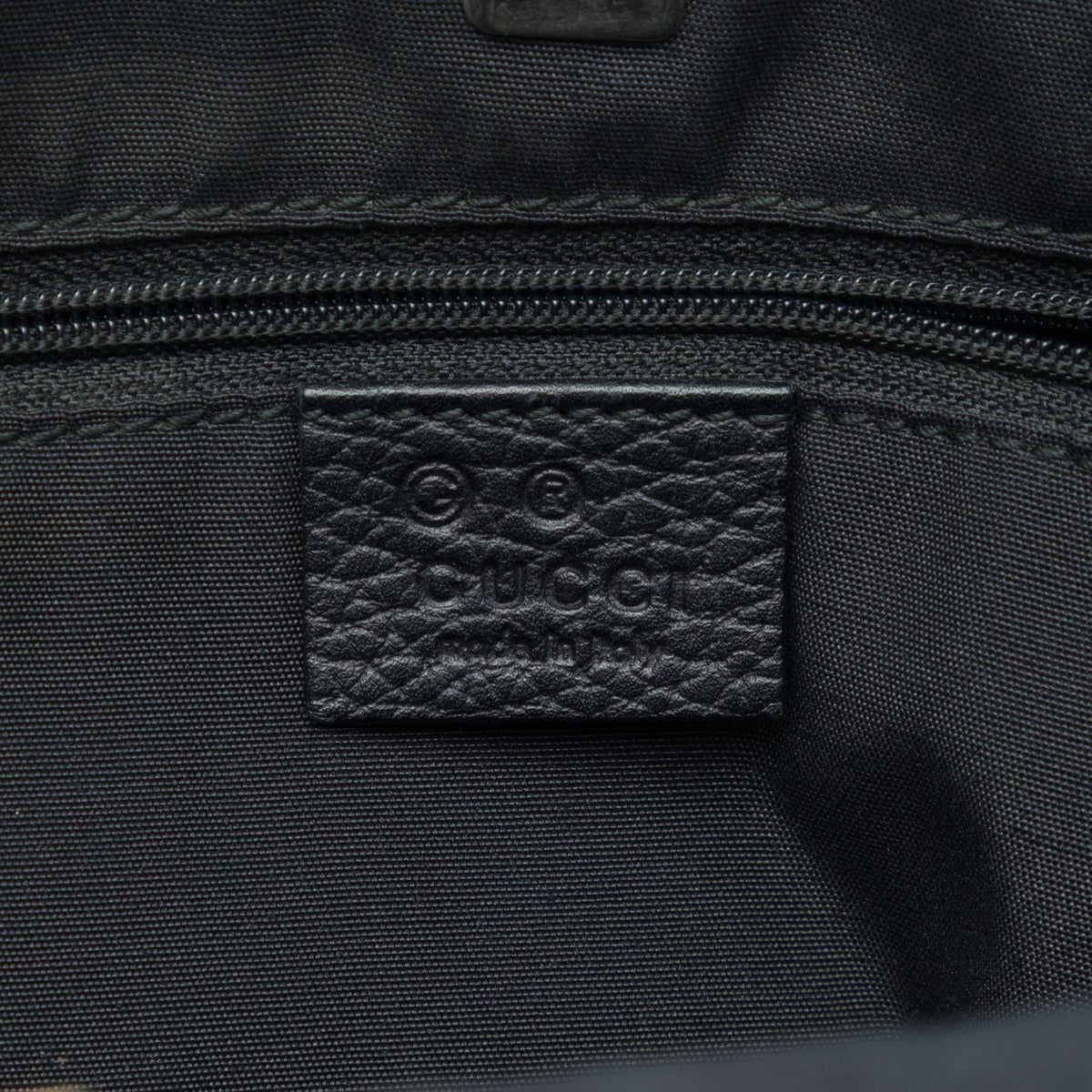 Gucci GG Denim Abbey D Ring Pocket Tote — Gray