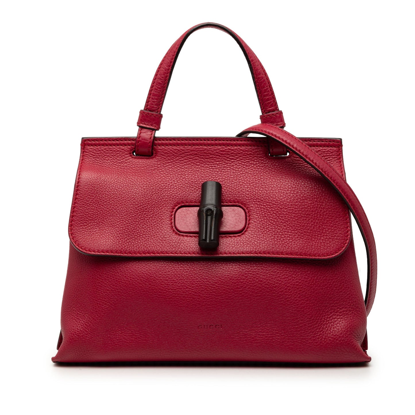 Gucci Small Calfskin Bamboo Daily Satchel