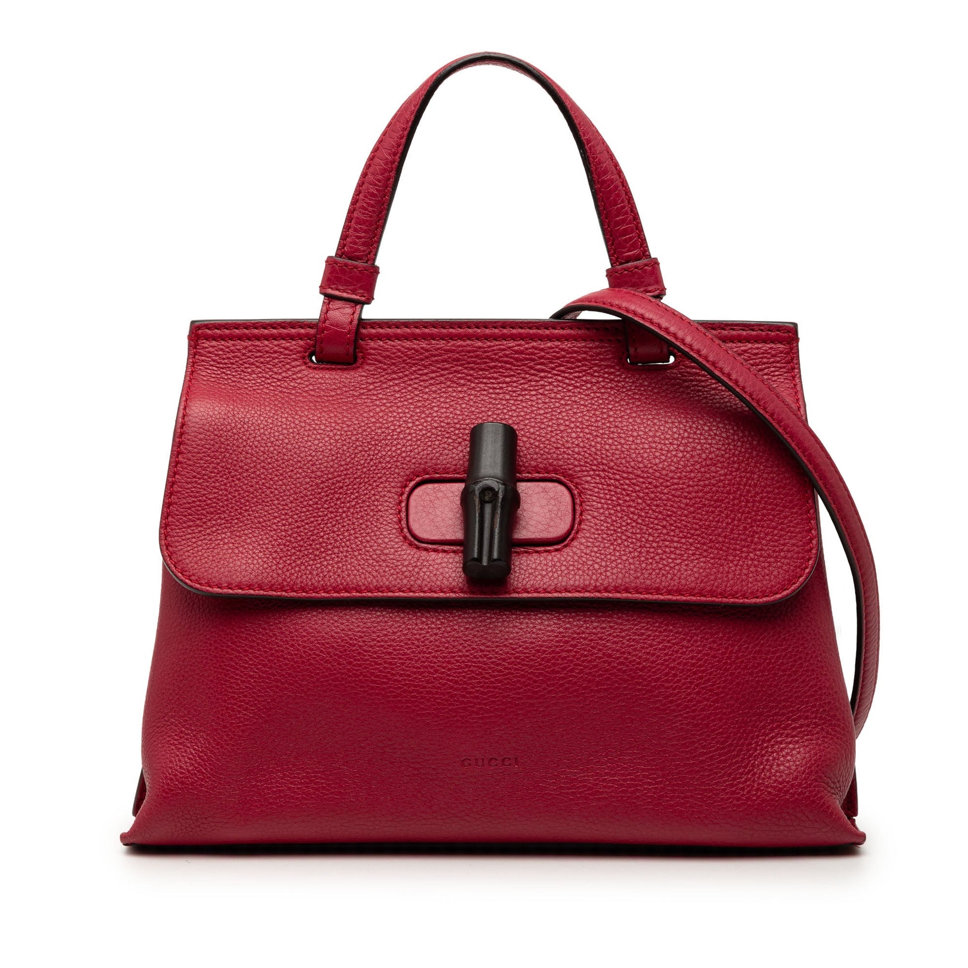 Gucci Small Calfskin Bamboo Daily Satchel