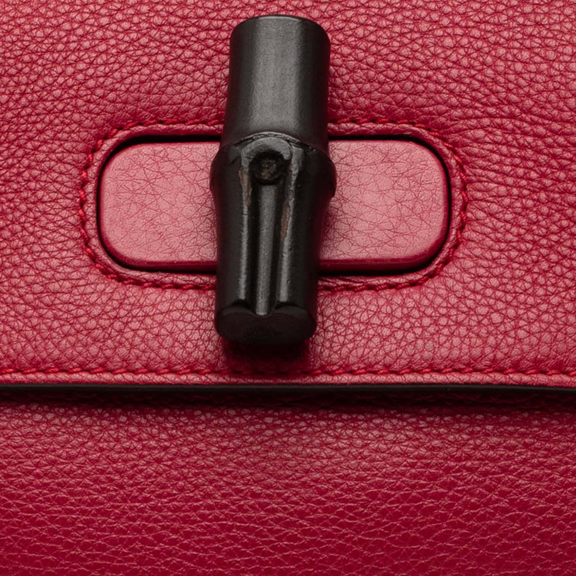 Gucci Small Calfskin Bamboo Daily Satchel