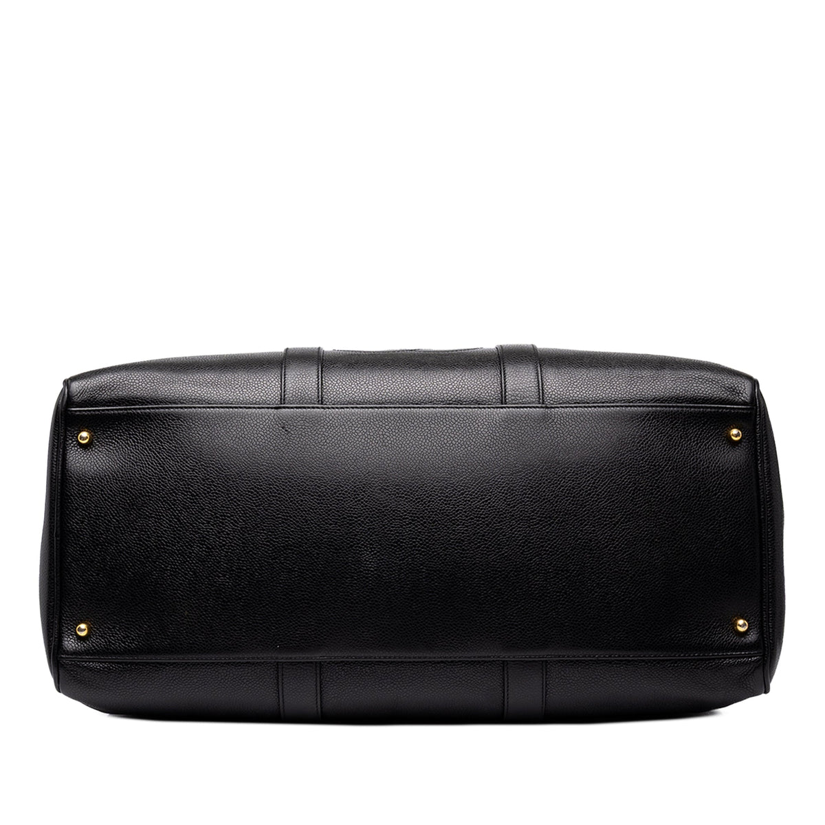 Chanel CC Caviar Duffle Bag — Black