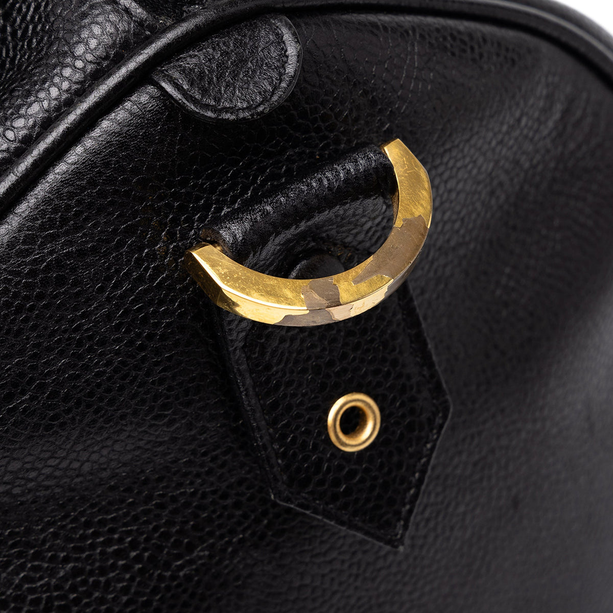 Chanel CC Caviar Duffle Bag — Black