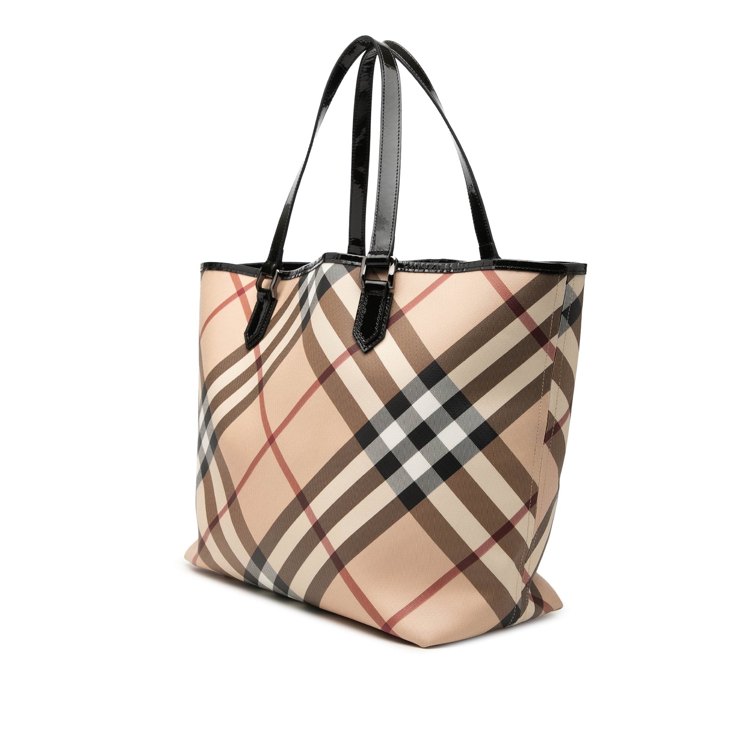 Burberry Supernova Check Coated Canvas Tote