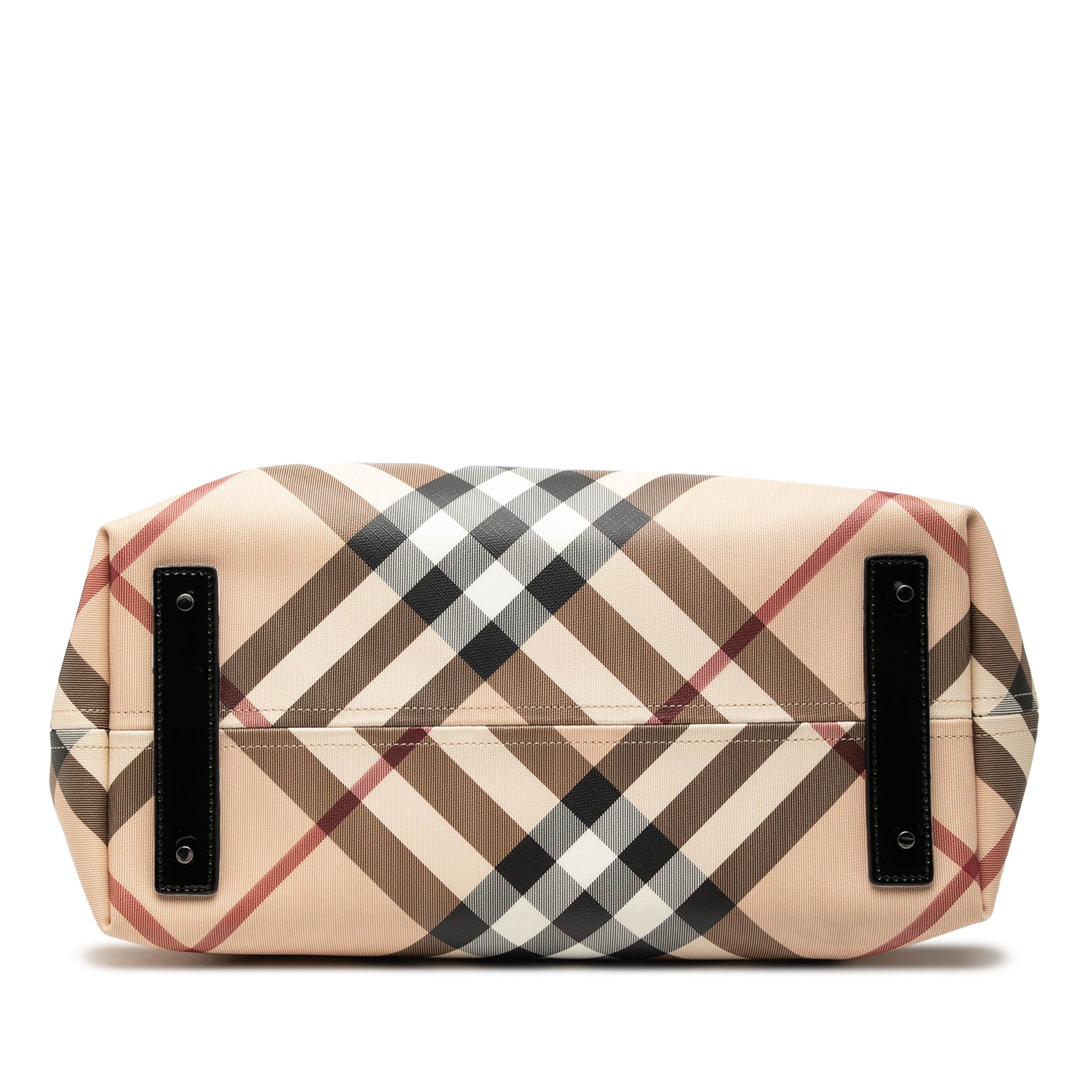 Burberry Supernova Check Coated Canvas Tote