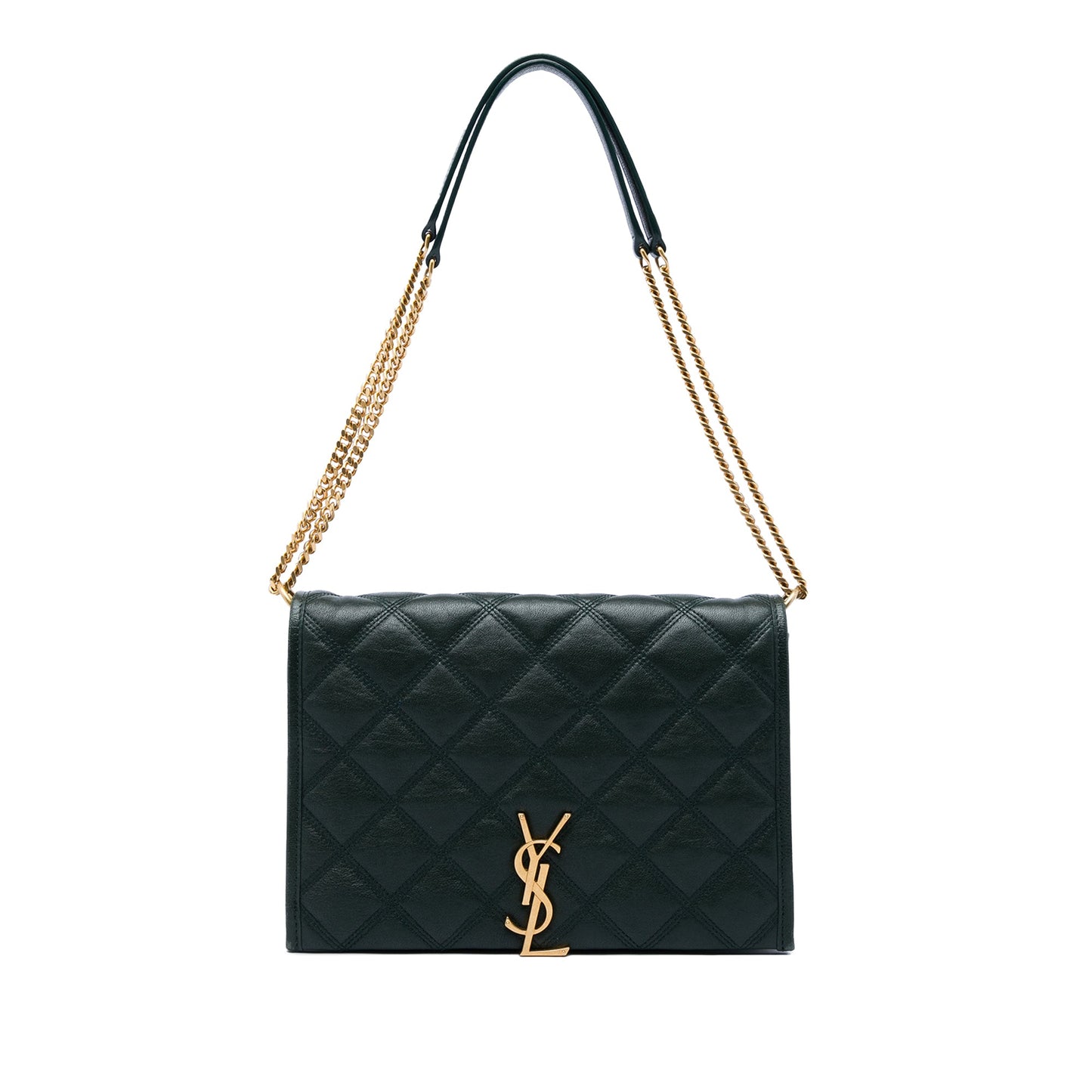Saint Laurent Small Quilted Lambskin Becky Chain Shoulder Bag