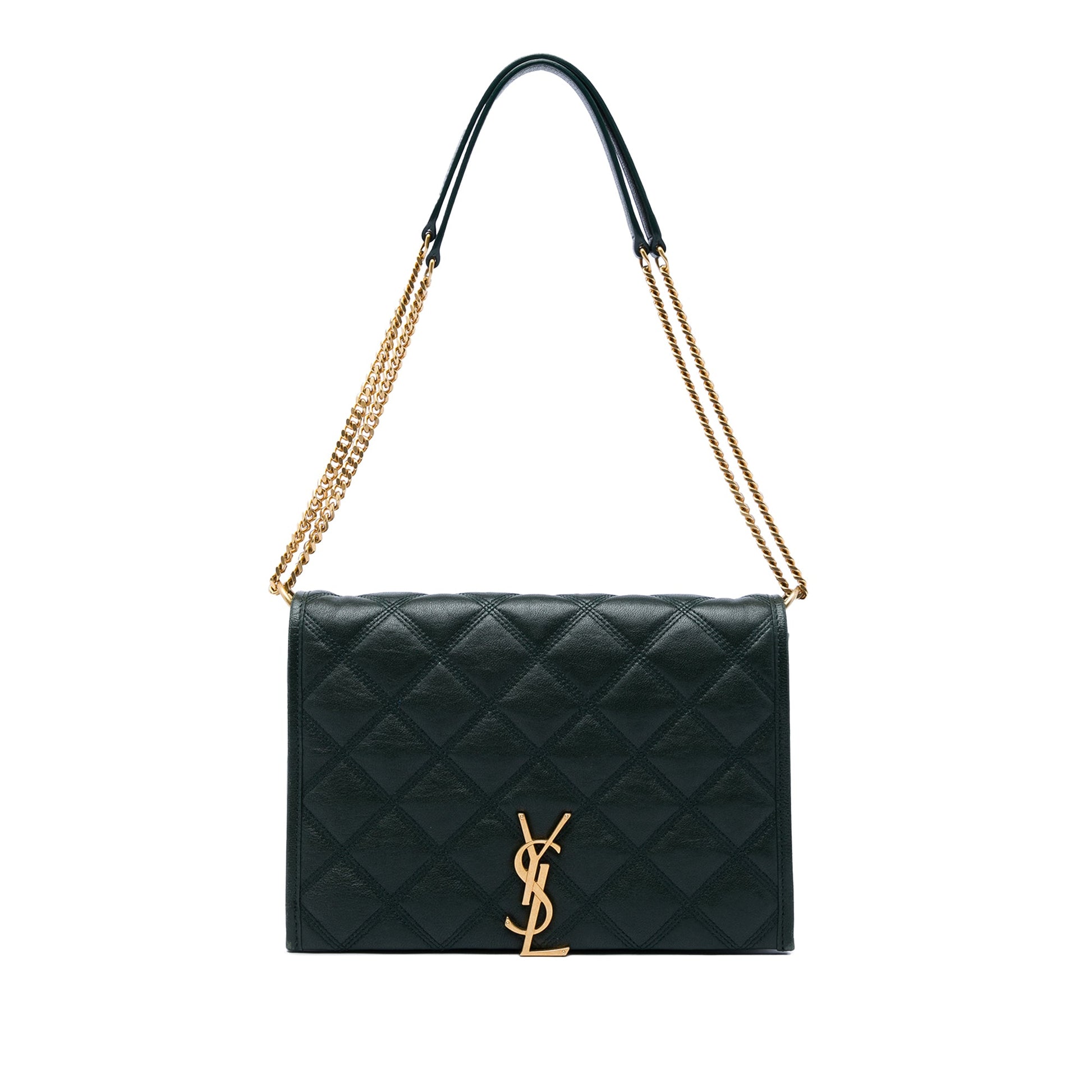 Saint Laurent Small Quilted Lambskin Becky Chain Shoulder Bag