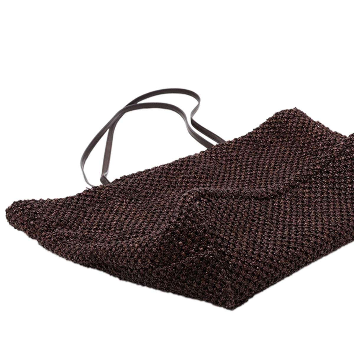 The Row Raffia Barn Tote — Brown