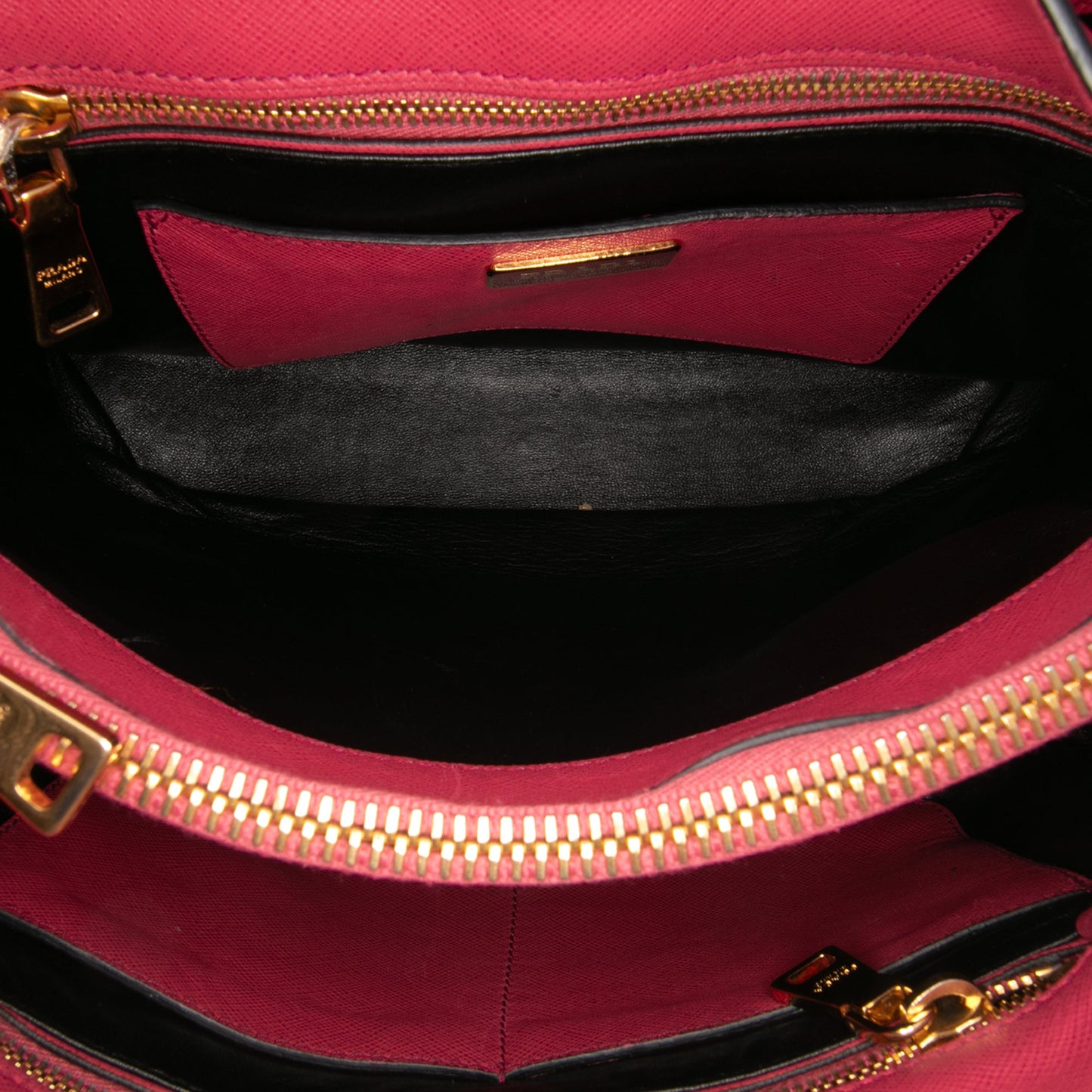 Prada Saffiano Soft Triple Pocket Tote