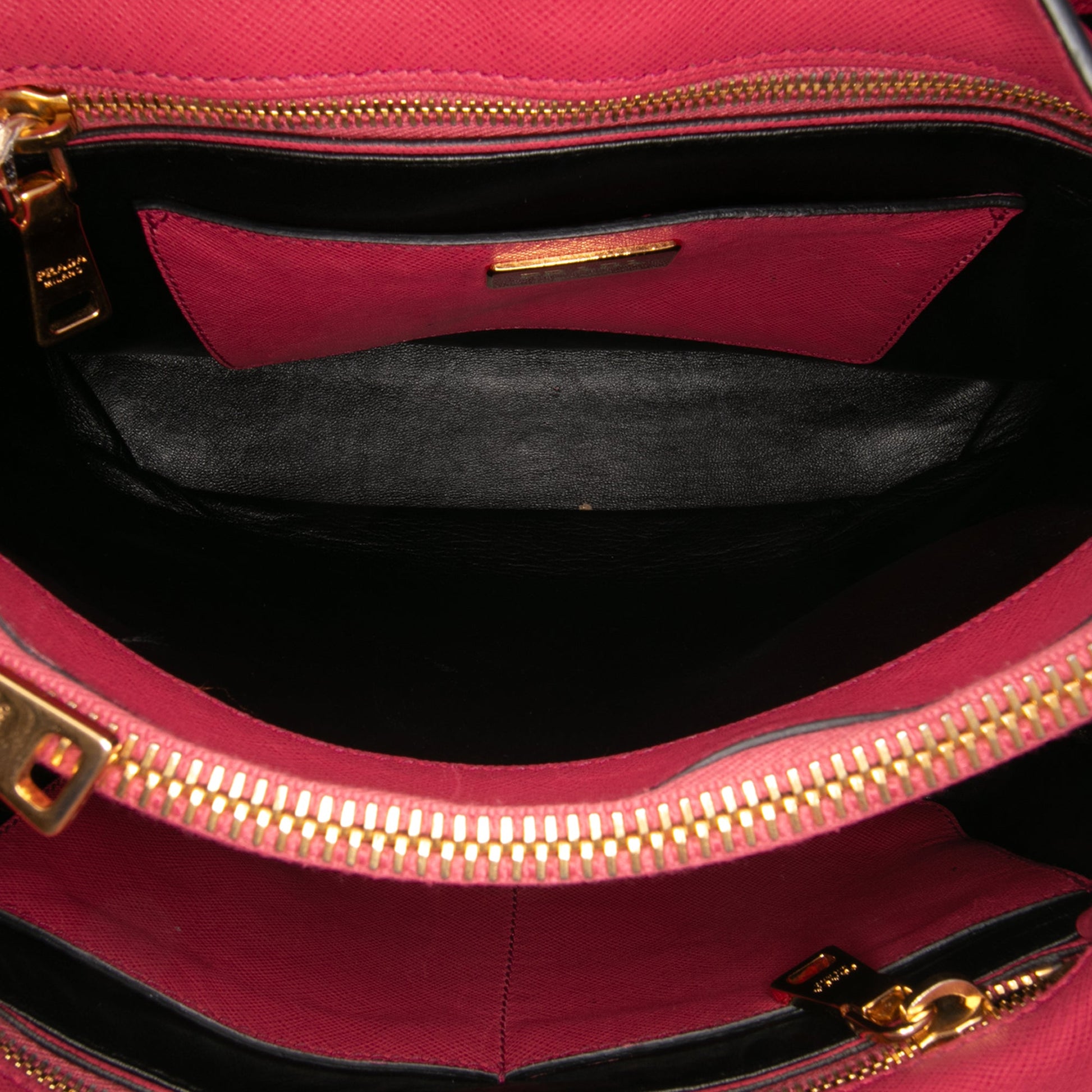 Prada Saffiano Soft Triple Pocket Tote