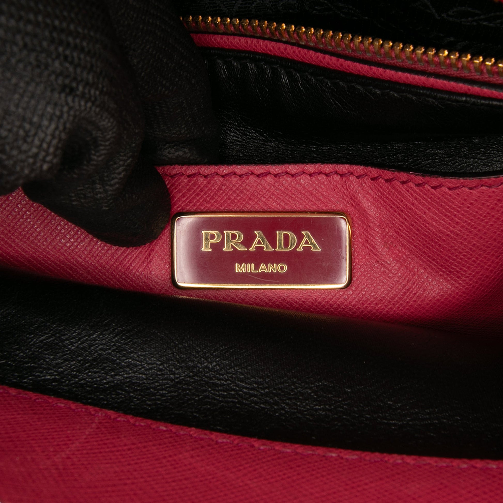 Prada Saffiano Soft Triple Pocket Tote